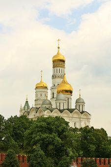 Domes Of Moscow Kremlin Stock Photography Domes Of Moscow Kremlin Stock Photography