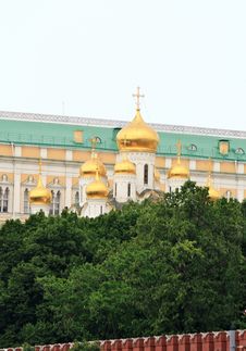 Domes Of Moscow Kremlin Royalty Free Stock Image Domes Of Moscow Kremlin Royalty Free Stock Image