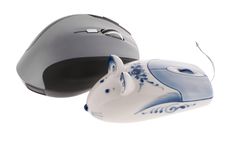 Toy And Real Computer Mouses Stock Image