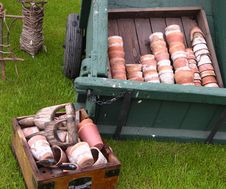 Old Terracotta Pots And Garden Tools Royalty Free Stock Photo Old Terracotta Pots And Garden Tools Royalty Free Stock Photo