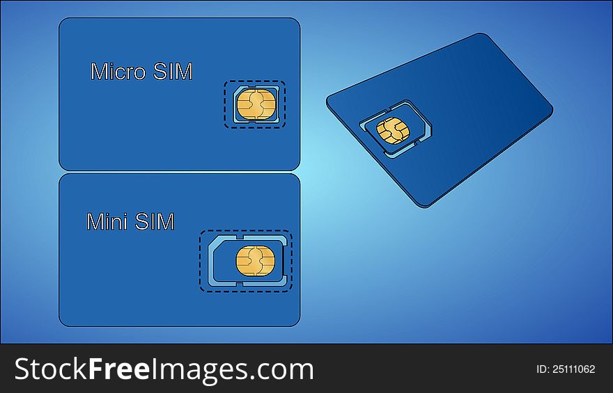 Three Sim cards with carrier