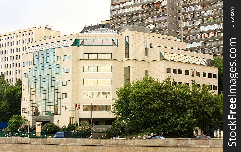 Office building in Moscow. Here there are offices of several large industrial companies. Office building in Moscow. Here there are offices of several large industrial companies