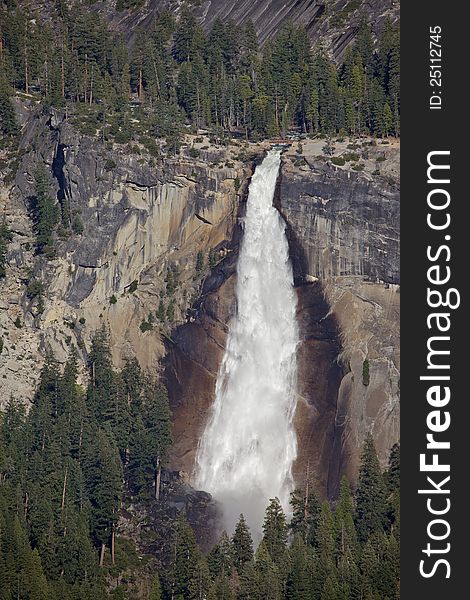 Beautiful Vernal falls in Yosemite National Park. Beautiful Vernal falls in Yosemite National Park.