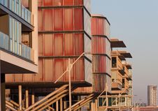 Business Buildings At The River Elbe, Hamburg Stock Photography Business Buildings At The River Elbe, Hamburg Stock Photography