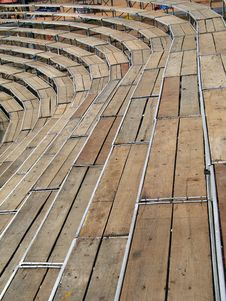 Wooden Benches Stock Image