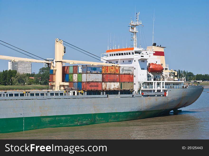 Cargo container ship
