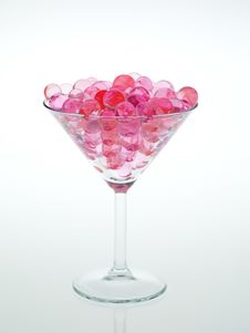 Transparent Pink Glass Beads Stock Photos Transparent Pink Glass Beads Stock Photos