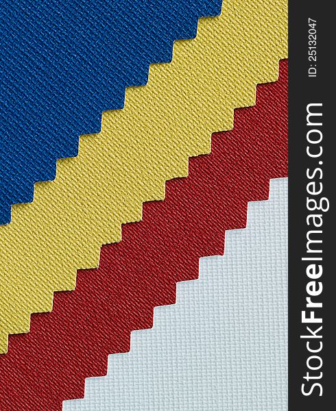 Ticolor fabric detail texture blue red yellow