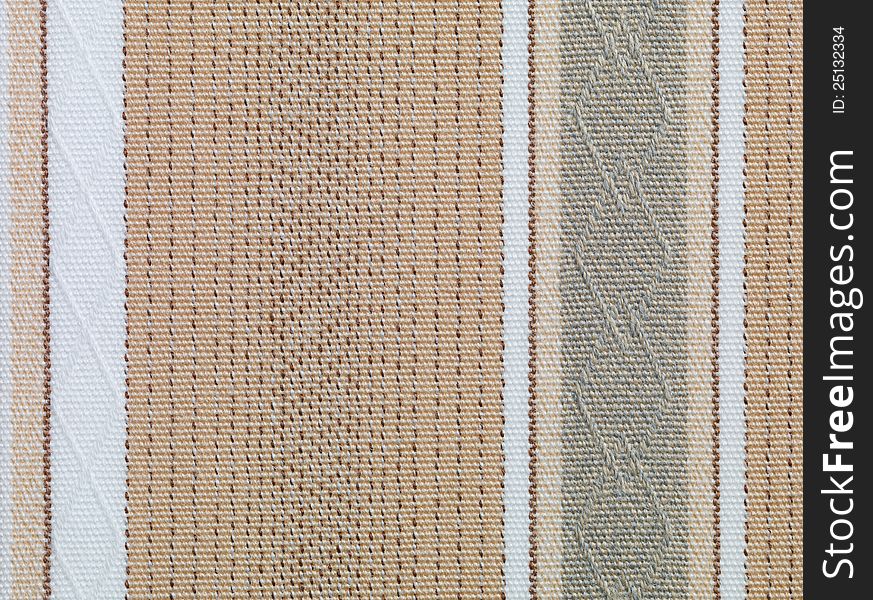 Brown and beige retro fabric