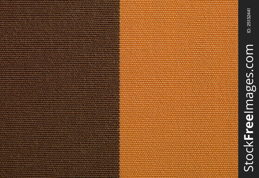 Brown and orange fabric texture macro retro detail