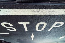 Stop On Parking Royalty Free Stock Photos