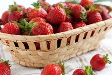 Fresh And Juicy Strawberries Stock Images