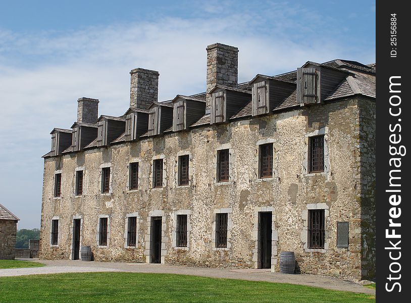 Old fort stone barracks