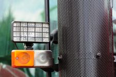 Tractor Headlights And Grill Royalty Free Stock Photo