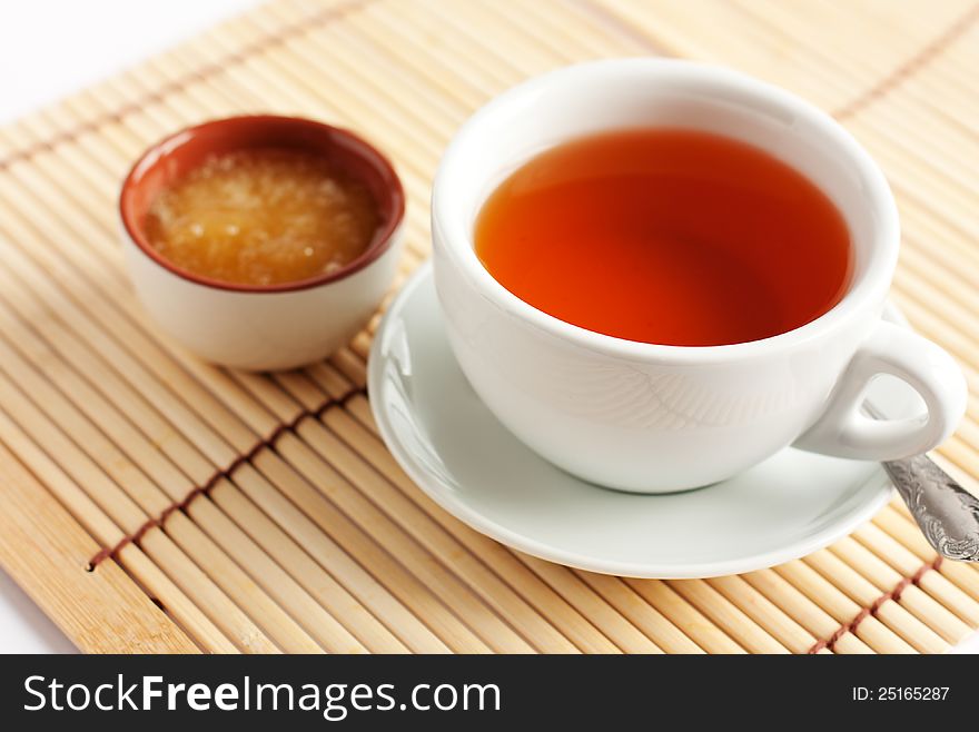 Fragrant Hot Tea With Honey