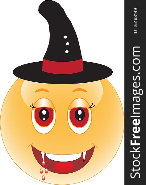 Stock Illustration - Smile. Vampir. Nalloween. Stock Illustration - Smile. Vampir. Nalloween