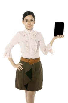 Blank Touch Screen Computer Royalty Free Stock Photography Blank Touch Screen Computer Royalty Free Stock Photography