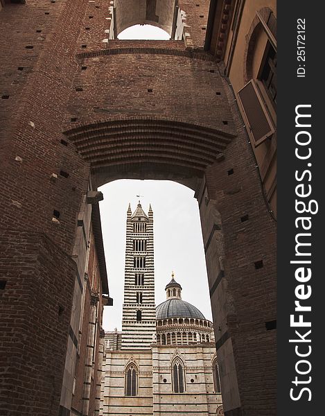 Tower bell of the Duomo Cathedral in Siena, Tuscany, Italy. Tower bell of the Duomo Cathedral in Siena, Tuscany, Italy