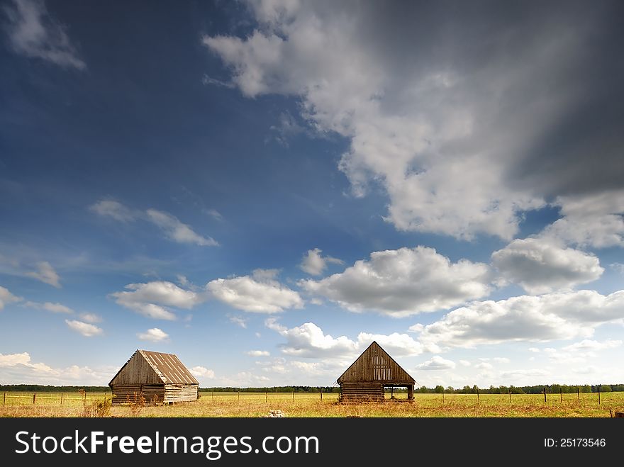 Two Barn In The Field