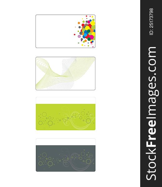 Colorful Modern Business-Card Set.