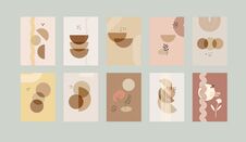Mid-century Geometric Boho Interior Wall Art Posters Set Royalty Free Stock Image Mid-century Geometric Boho Interior Wall Art Posters Set Royalty Free Stock Image