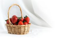 Strawberry In Basket Royalty Free Stock Images