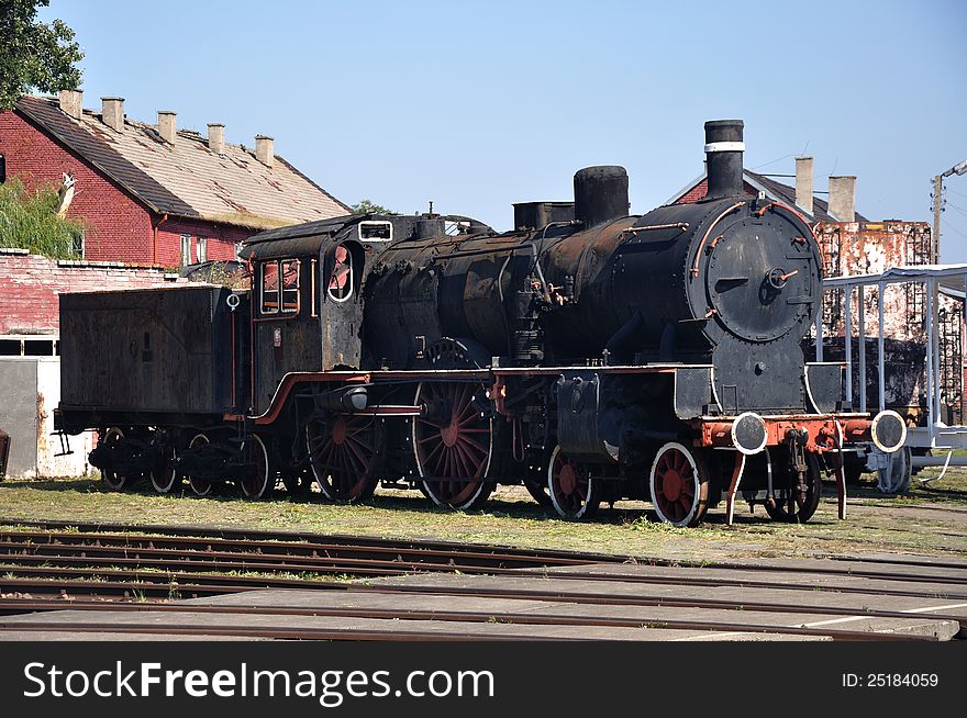 Steam locomotive Pd5-17, Roundhouse Museum Skierniewice