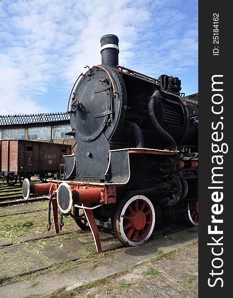 Steam locomotive Pd5-17, Roundhouse Museum Skierniewice