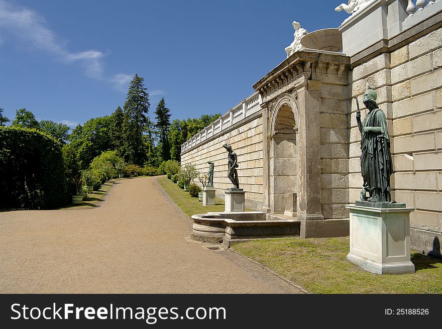 Sanssouci sculptures in Potsdam, near Berlin