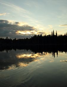 Sunset Forest Royalty Free Stock Photography Sunset Forest Royalty Free Stock Photography