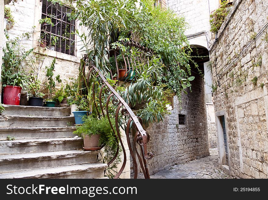 Narrow Alley - Trogir, Croatia.