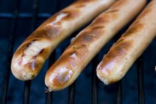 Grilling Hotdogs Royalty Free Stock Images Grilling Hotdogs Royalty Free Stock Images