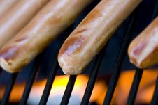 Grilling Hotdogs Royalty Free Stock Photo Grilling Hotdogs Royalty Free Stock Photo