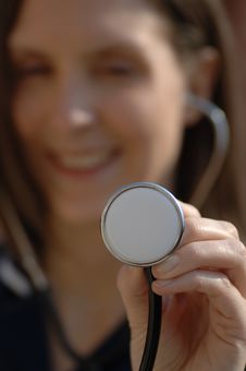 Nurse Holding A Stethoscope Royalty Free Stock Photos Nurse Holding A Stethoscope Royalty Free Stock Photos