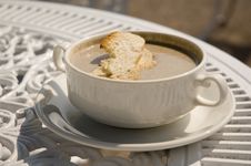 Bowl Of Mushroom Soup Royalty Free Stock Images Bowl Of Mushroom Soup Royalty Free Stock Images