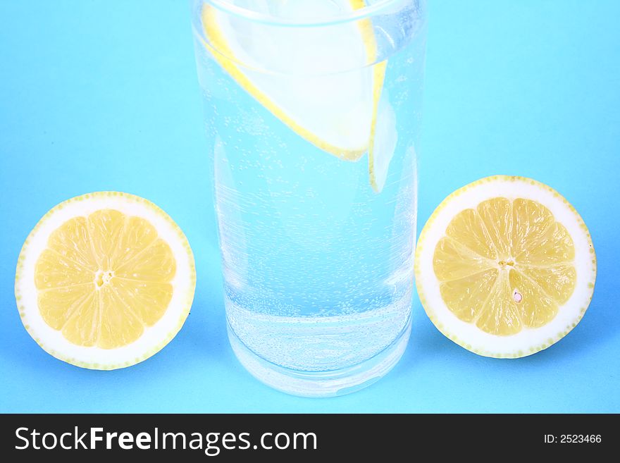 Water lemon-sparkling water,citron ang glass. Water lemon-sparkling water,citron ang glass