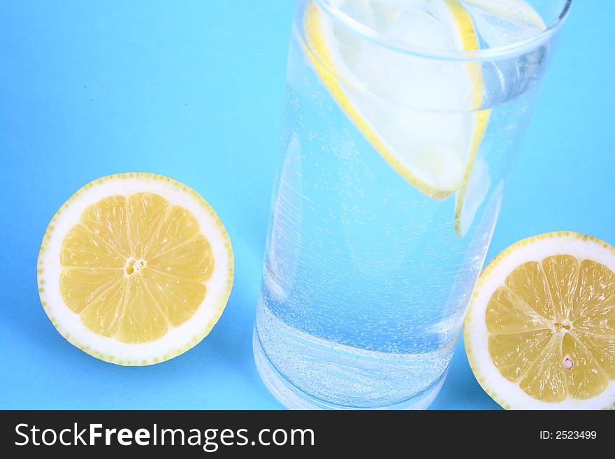 Water lemon-sparkling water,citron ang glass. Water lemon-sparkling water,citron ang glass