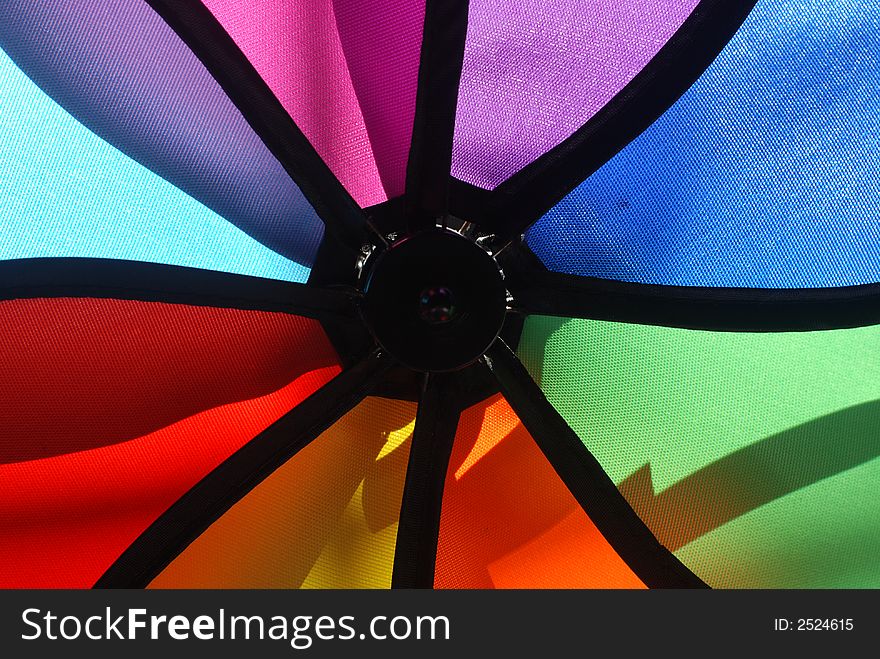 Colorful windmill sell in the shop