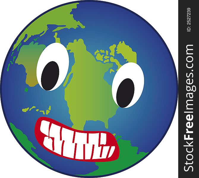 The earth is angry about her condition. This file is also available as illustrator-file. The earth is angry about her condition. This file is also available as illustrator-file