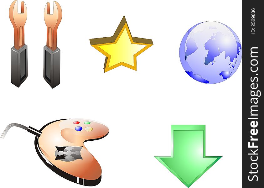 Icons for registration of system buttons