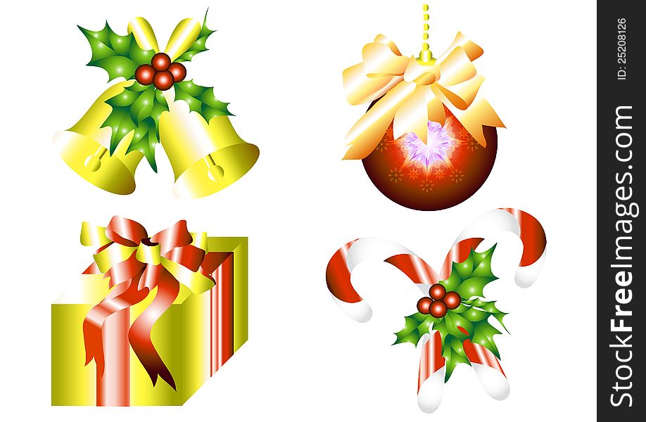 Xmas elements set for your design. Christmas vectors. Xmas elements set for your design. Christmas vectors