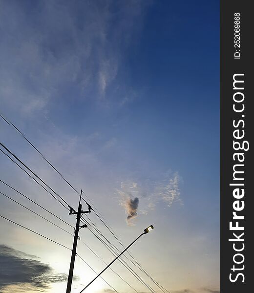 A Cloud Shape Similar To A Dancing Person