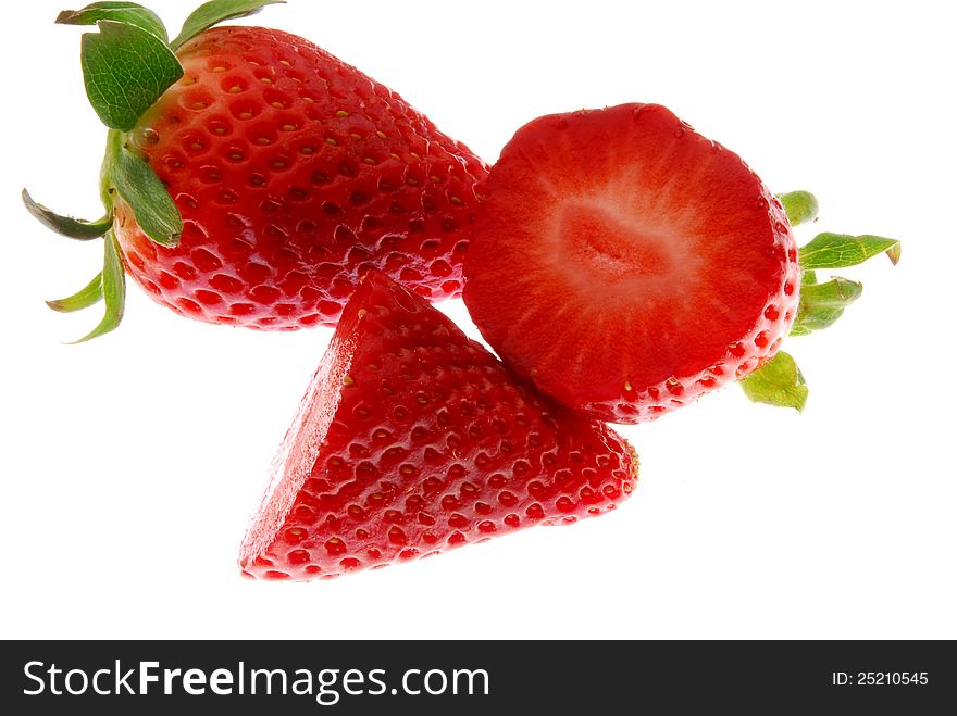 Close up image of fresh strawberries