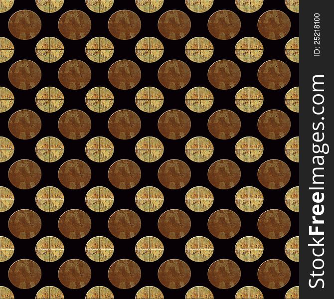 Metal Bronze And Gold Seamless Repeating Pattern