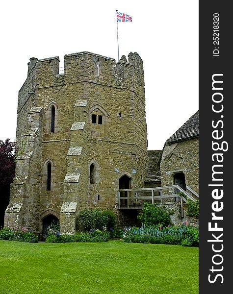 English Castle At Stokesay In Shropshire