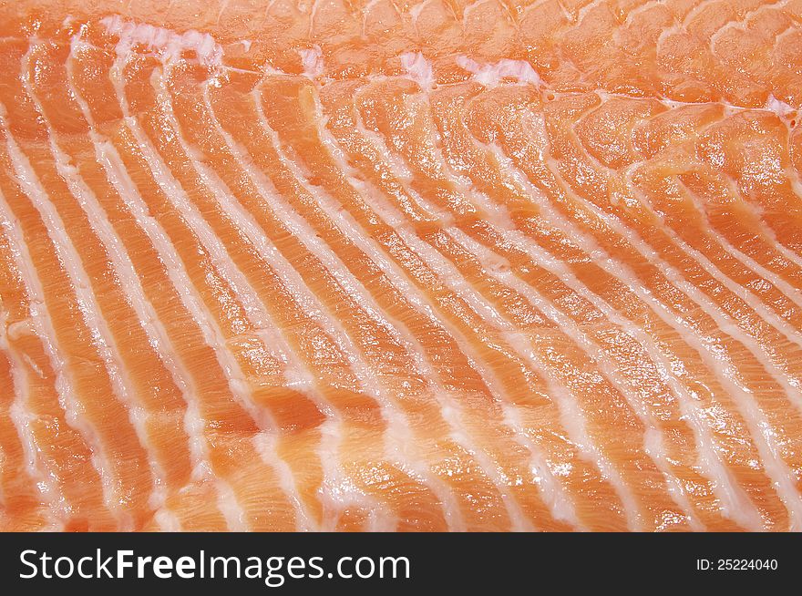 Salmon meat macrophotography  Natural, Orange,