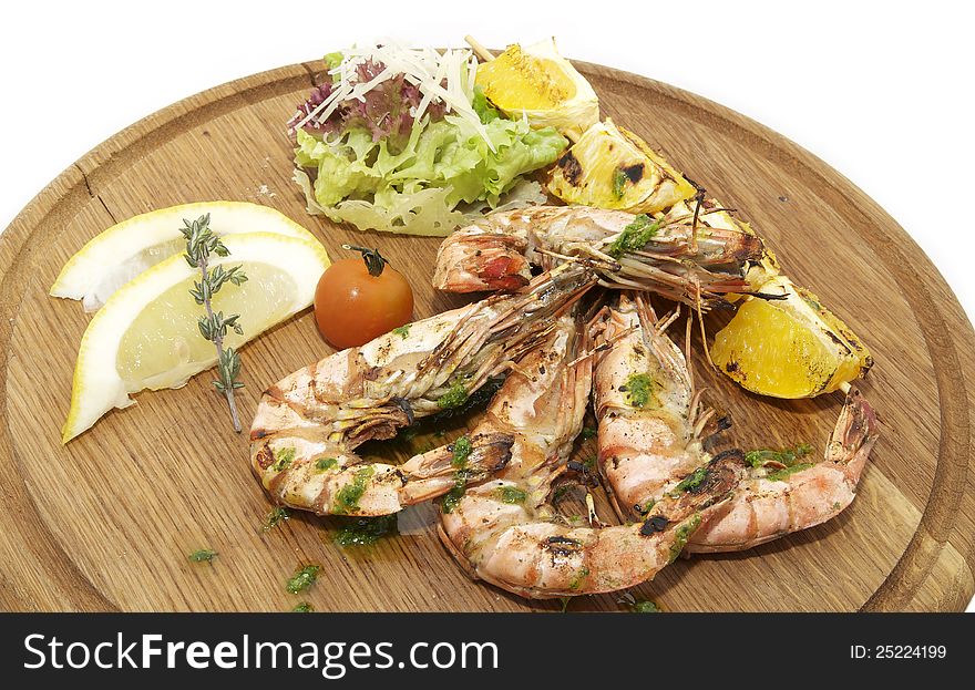 Grilled shrimp