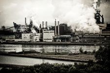 Steel Plant Pollution Royalty Free Stock Images Steel Plant Pollution Royalty Free Stock Images