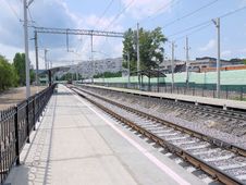 One Of Stations For City And Local Trains On The S Royalty Free Stock Photo One Of Stations For City And Local Trains On The S Royalty Free Stock Photo