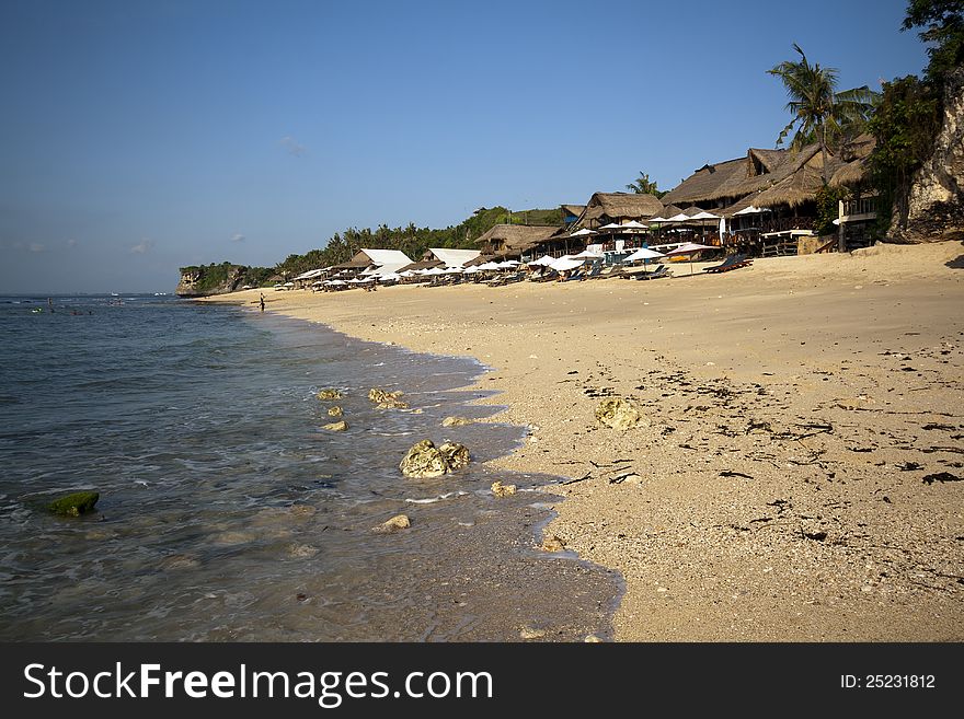Quiet beach in Bali